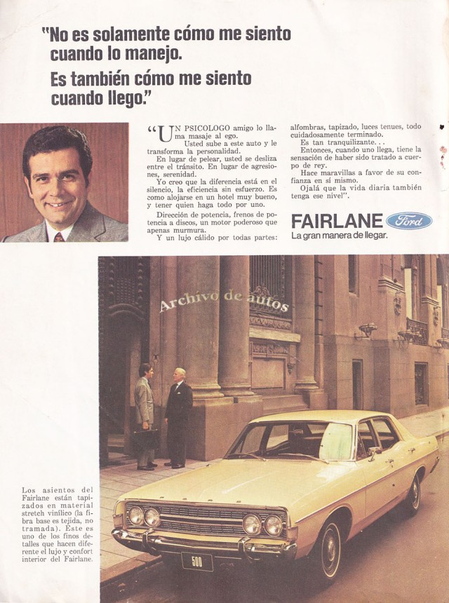  Ford Fairlane   comercializado en el año   en Argentina
